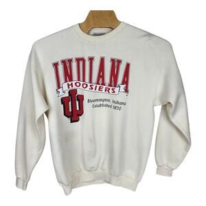 Vintage 90s Indiana Hoosiers Spellout Graphic Crewneck Sweatshirt Adult XL USA